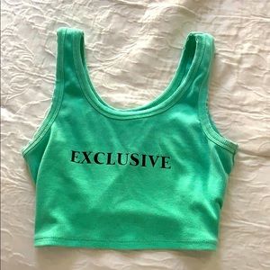 Cropped tank